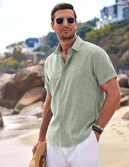 COOFANDY Men's Linen