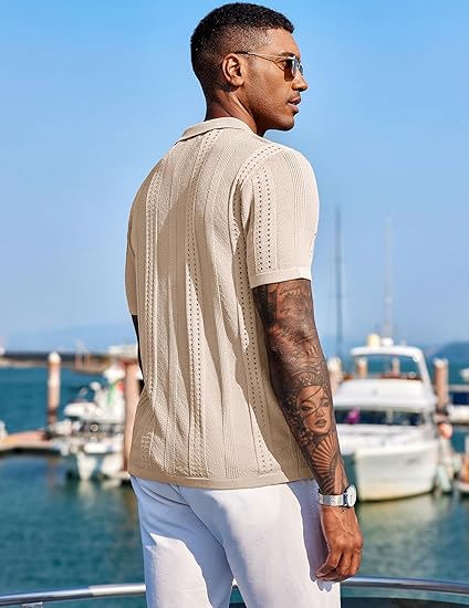 COOFANDY Men's Knit Shirts