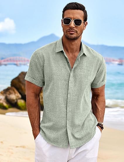 COOFANDY Men's Linen