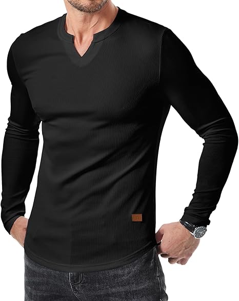JMIERR Mens Long Sleeve Muscle