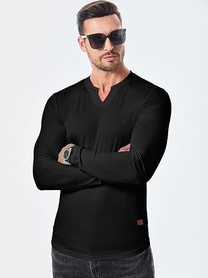 JMIERR Mens Long Sleeve Muscle