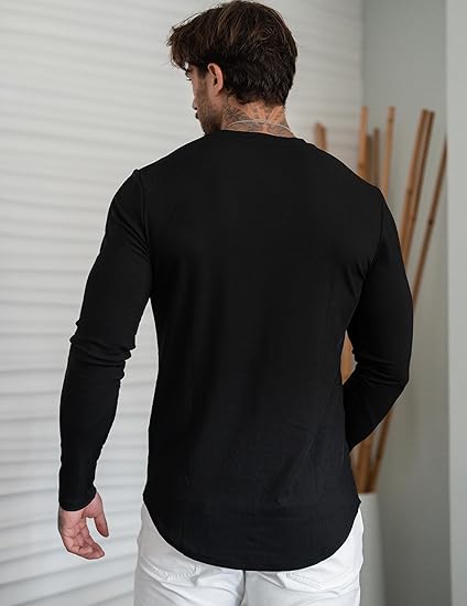 JMIERR Mens Long Sleeve Muscle