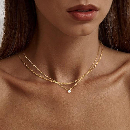 Tewiky Diamond Necklaces for Women