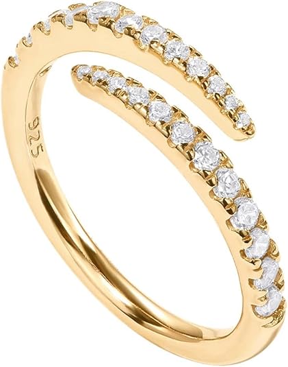 Cubic Zirconia Open Twist Eternity Band