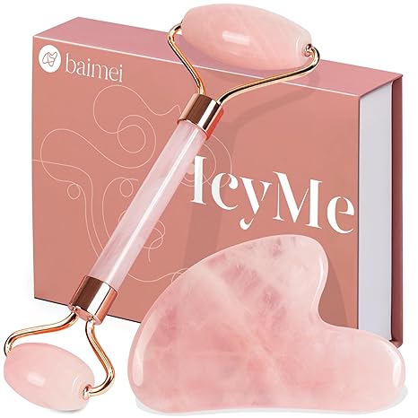 BAIMEI IcyMe Jade Roller &amp; Gua Sha